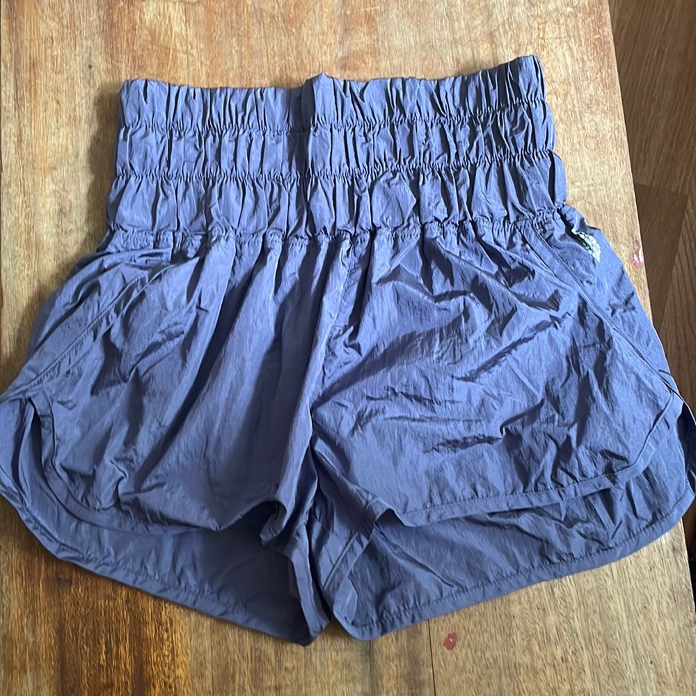 Women's Blue High-Waisted Shorts